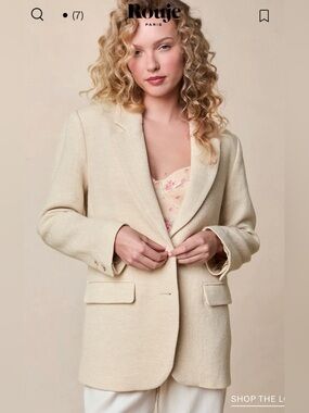Rouje Cream Tailored Blazer